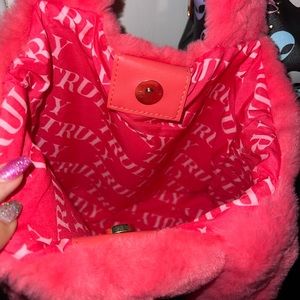 Truly Beauty fuzzy bag brand new